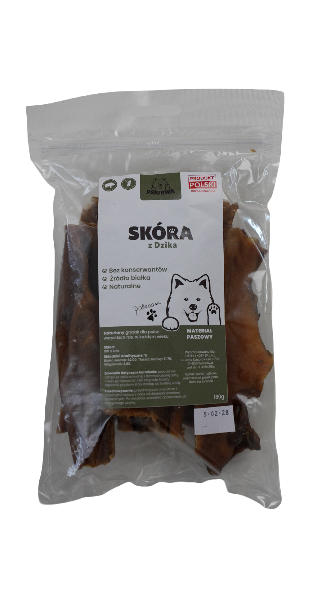 GRYZAK "SKÓRA DZIKA" 180g