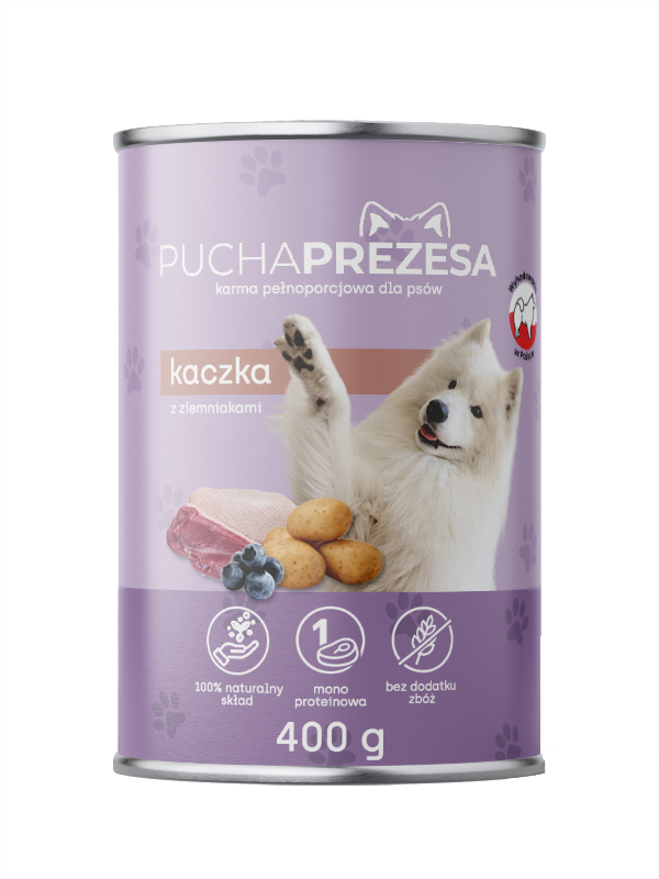 KARMA "PUCHA PREZESA KACZKA Z ZIEMNIAKAMI" 400G
