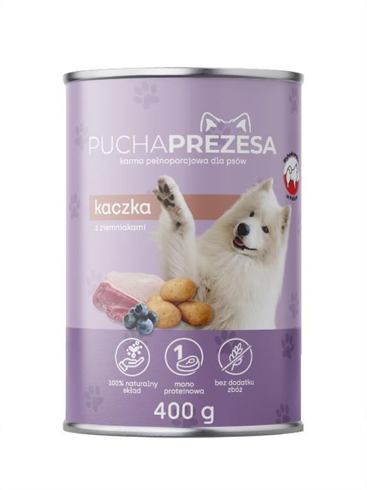 KARMA "PUCHA PREZESA KACZKA Z ZIEMNIAKAMI" 400G