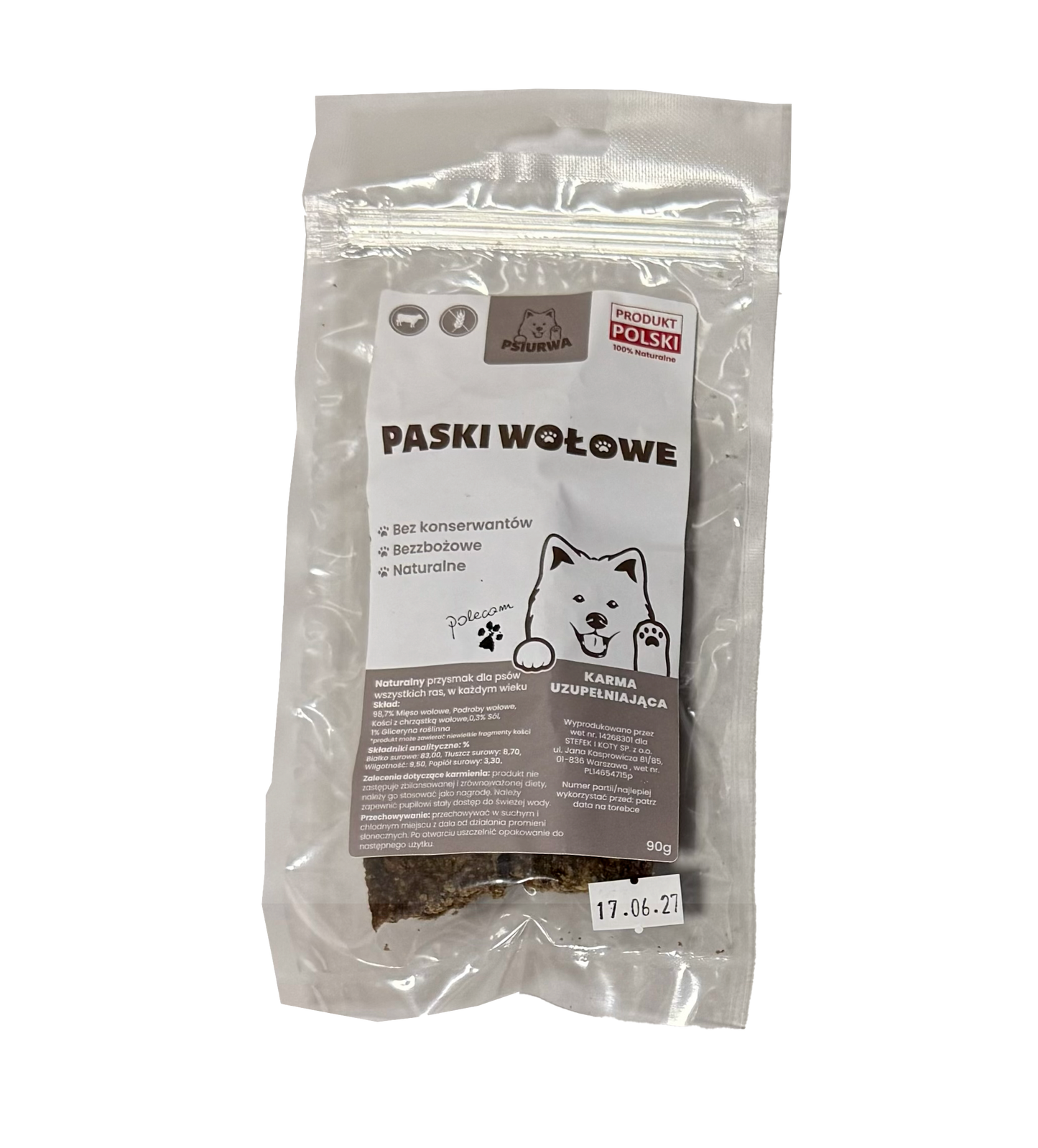 PASKI WOŁOWE 90g